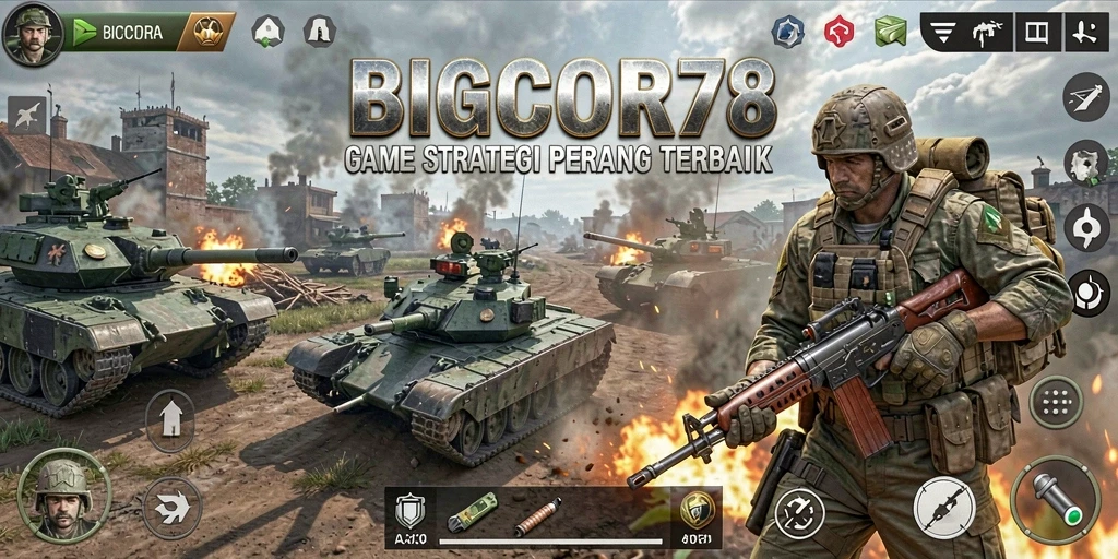 Tampilan gameplay seru dan menegangkan di BIGCOR78.