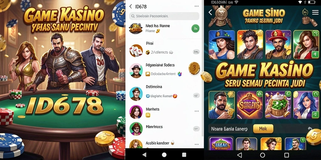 Tampilan seru gameplay Kasino di ID678 yang memukau.