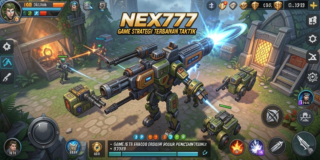Tampilan gameplay yang mendebarkan dan strategis.