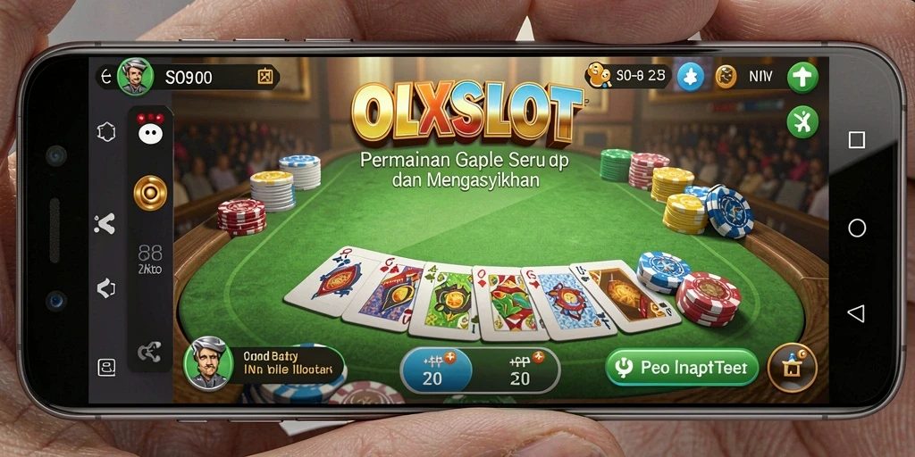 Tampilan gameplay Gaple di OLXSLOT yang menegangkan.