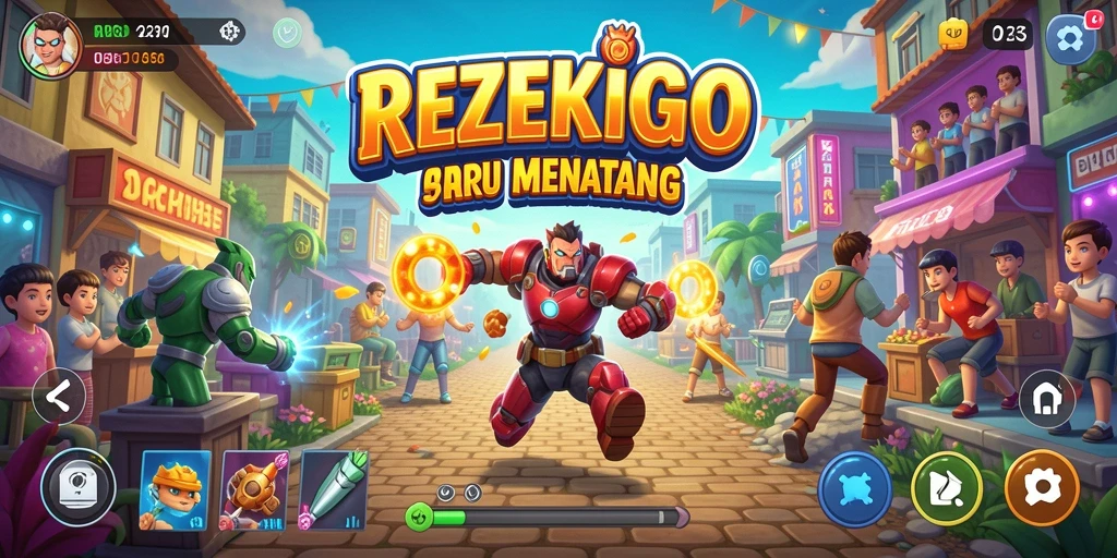 Tampilan gameplay menegangkan di REZEKIGO dengan tantangan seru.