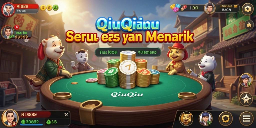 Gameplay QiuQiu yang penuh strategi dan keseruan.