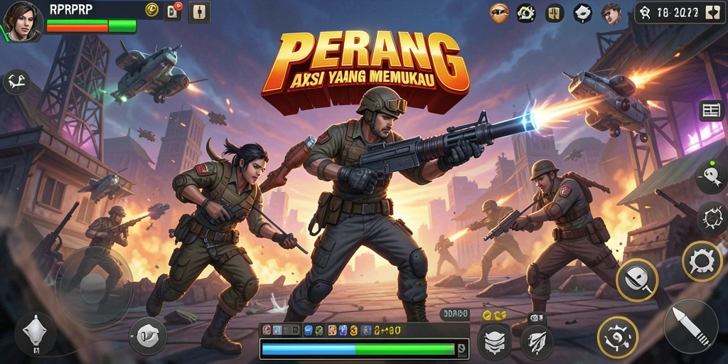 Screenshot menampilkan aksi seru dalam RPRPRP.