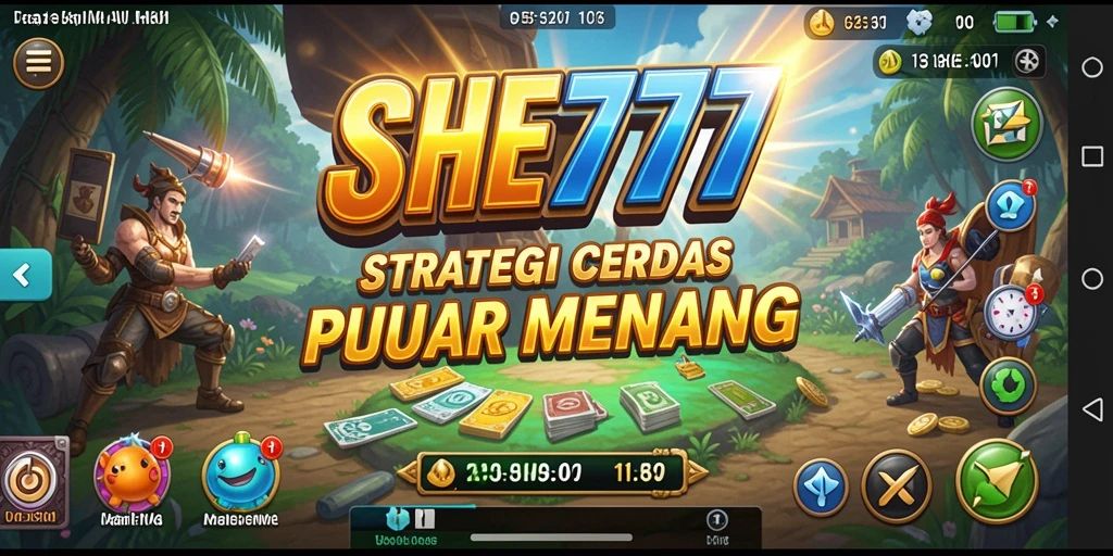 Screenshot utama SHE777 menampilkan strategi bertempur yang mendebarkan.