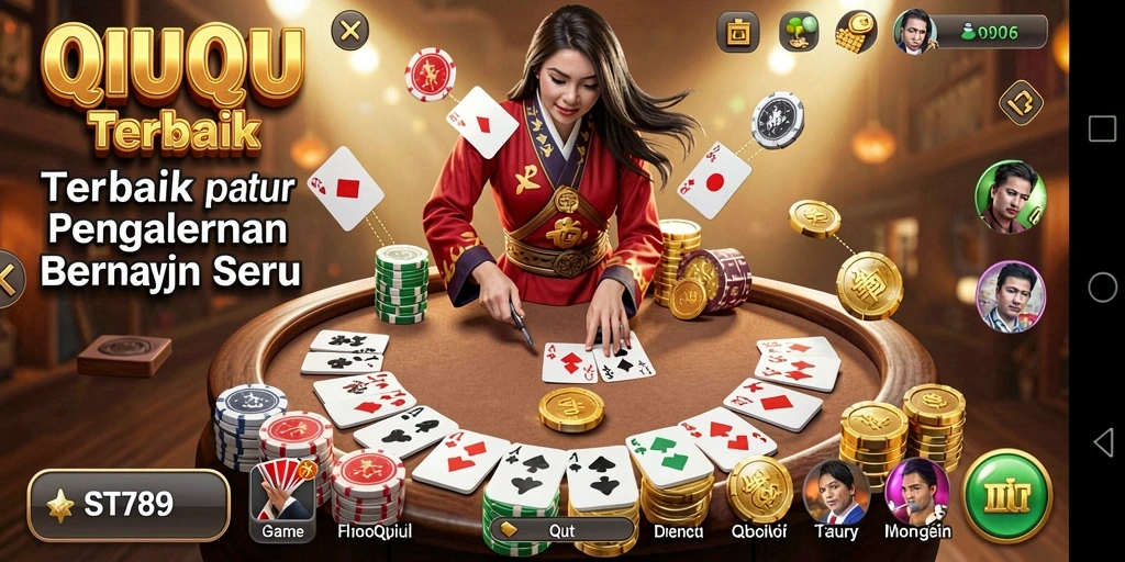 Tampilan gameplay seru dalam ST789 QiuQiu.